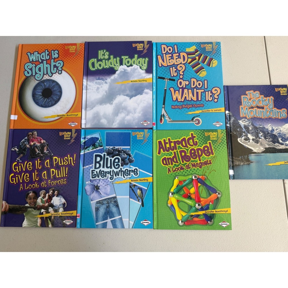 Lightning Bolt Books Lerner Nonfiction Set of 7 Science Nature Kids Hardback